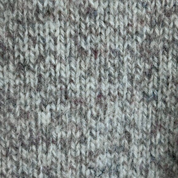 Scottish Isle Men's Oatmeal Heather Henley Wool Blend Sweater Size Medium USA - Picture 2 of 6